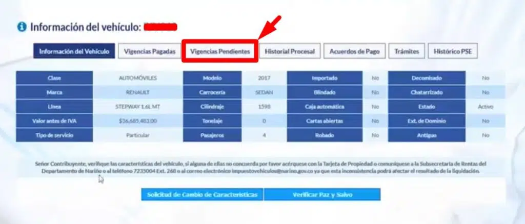 Impuesto Vehicular Narino Vigencias pendientes Impuesto Vehicular Narino Vigencias pendientes