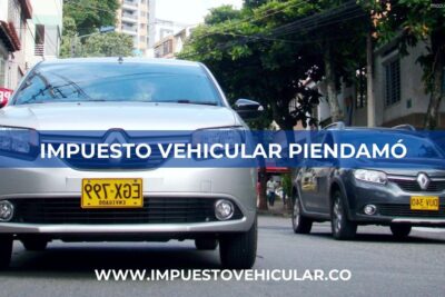 impuesto vehicular Piendamo Cauca Impuesto Vehicular Piendamó